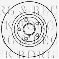 Borg & beck BBD5893S Front brake disc ventilated BBD5893S