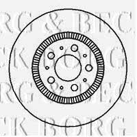 Borg & beck BBD5899S Front brake disc ventilated BBD5899S