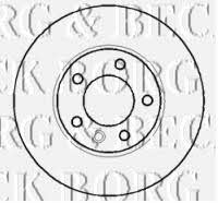 Borg & beck BBD5901S Front brake disc ventilated BBD5901S