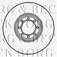Borg & beck BBD5902S Rear ventilated brake disc BBD5902S