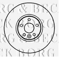 Borg & beck BBD5903S Front brake disc ventilated BBD5903S