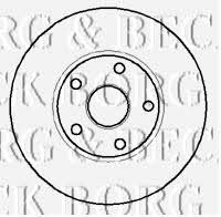 Borg & beck BBD5910S Front brake disc ventilated BBD5910S