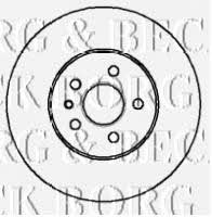 Borg & beck BBD5911S Front brake disc ventilated BBD5911S