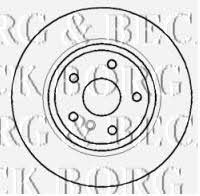 Borg & beck BBD5915S Front brake disc ventilated BBD5915S