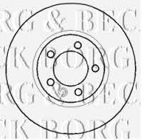 Borg & beck BBD5916S Front brake disc ventilated BBD5916S