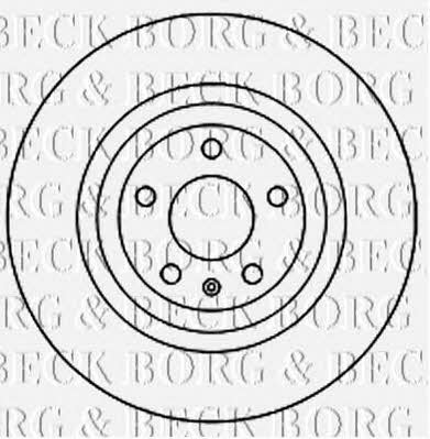 Borg & beck BBD5949S Rear ventilated brake disc BBD5949S