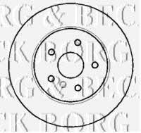 Borg & beck BBD5951S Front brake disc ventilated BBD5951S