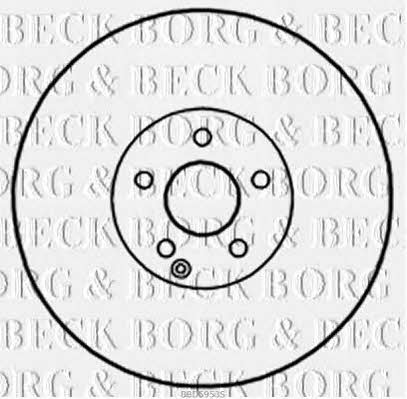 Borg & beck BBD5953S Front brake disc ventilated BBD5953S
