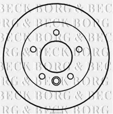 Borg & beck BBD5954S Front brake disc ventilated BBD5954S