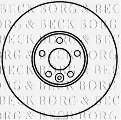 Borg & beck BBD5960S Front brake disc ventilated BBD5960S