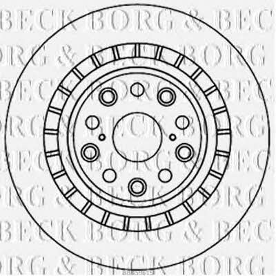 Borg & beck BBD5961S Rear ventilated brake disc BBD5961S
