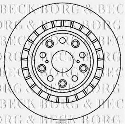 Borg & beck BBD5962S Rear ventilated brake disc BBD5962S