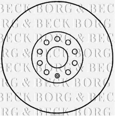 Borg & beck BBD5963S Rear ventilated brake disc BBD5963S