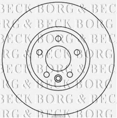 Borg & beck BBD5964S Front brake disc ventilated BBD5964S