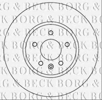 Borg & beck BBD6013S Front brake disc ventilated BBD6013S