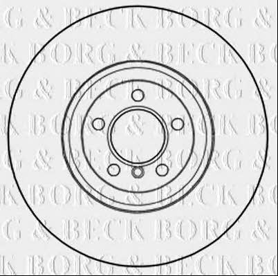 Borg & beck BBD6018S Front brake disc ventilated BBD6018S