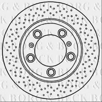 Borg & beck BBD6032S Rear ventilated brake disc BBD6032S