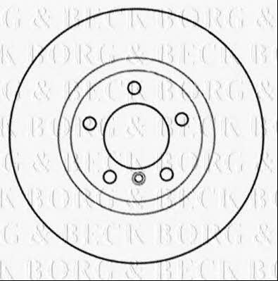 Borg & beck BBD6034S Front brake disc ventilated BBD6034S