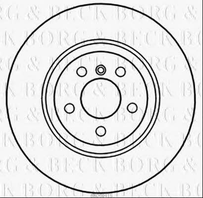 Borg & beck BBD6041S Front brake disc ventilated BBD6041S