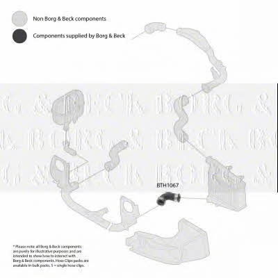 Borg & beck BTH1067 Charger Air Hose BTH1067