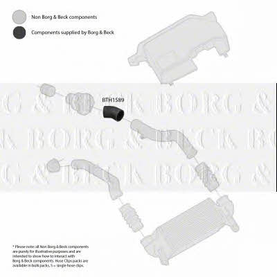 Borg & beck BTH1589 Charger Air Hose BTH1589