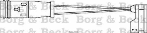 Borg & beck BWL3076 Warning contact, brake pad wear BWL3076