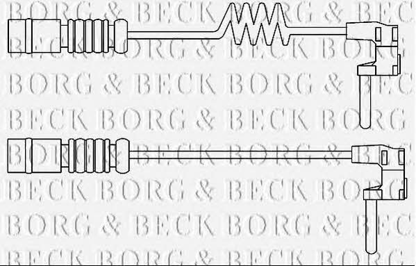 Borg & beck BWL3103 Warning contact, brake pad wear BWL3103