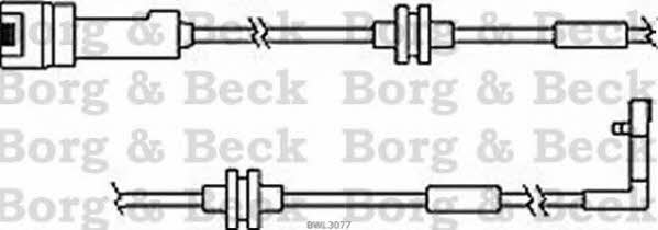 Borg & beck BWL3077 Warning contact, brake pad wear BWL3077