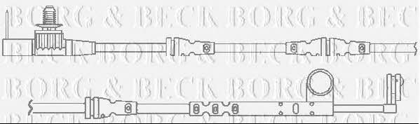 Borg & beck BWL3119 Warning contact, brake pad wear BWL3119