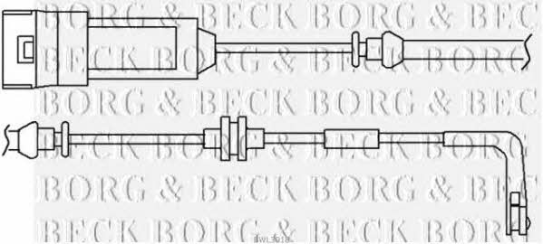 Borg & beck BWL3018 Warning contact, brake pad wear BWL3018
