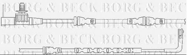 Borg & beck BWL3118 Warning contact, brake pad wear BWL3118