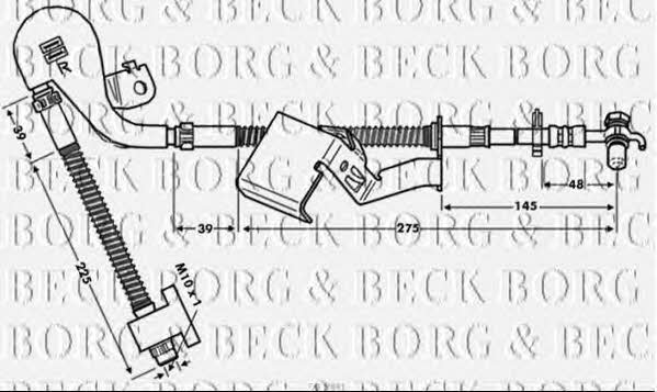 Borg & beck BBH7841 Brake Hose BBH7841