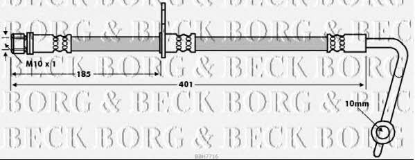 Borg & beck BBH7716 Brake Hose BBH7716