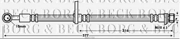 Borg & beck BBH7750 Brake Hose BBH7750