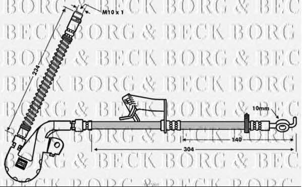Borg & beck BBH7764 Brake Hose BBH7764