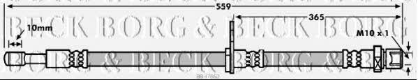 Borg & beck BBH7862 Brake Hose BBH7862