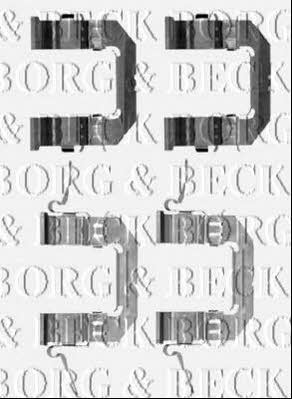 Borg & beck BBK1244 Mounting kit brake pads BBK1244