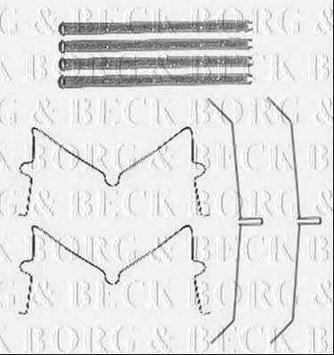 Borg & beck BBK1588 Mounting kit brake pads BBK1588