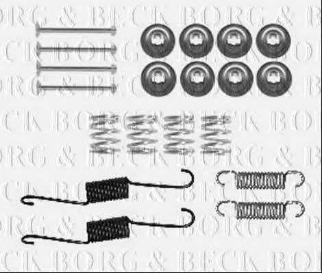 Borg & beck BBK6332 Mounting kit brake pads BBK6332
