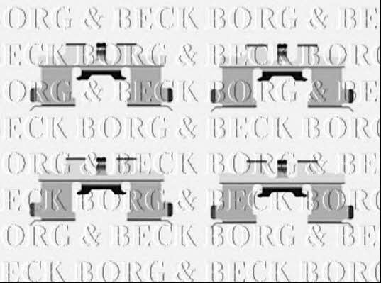 Borg & beck BBK1372 Mounting kit brake pads BBK1372