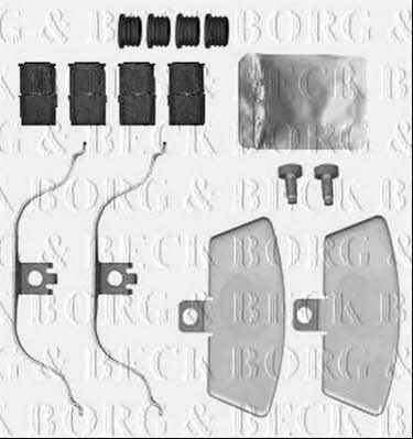 Borg & beck BBK1560 Mounting kit brake pads BBK1560