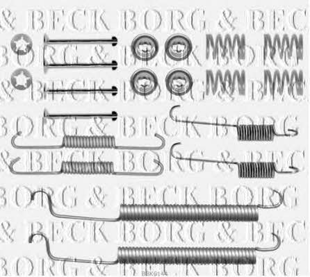 Borg & beck BBK6144 Mounting kit brake pads BBK6144