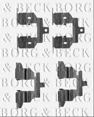 Borg & beck BBK1542 Mounting kit brake pads BBK1542