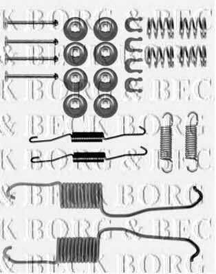 Borg & beck BBK6317 Mounting kit brake pads BBK6317