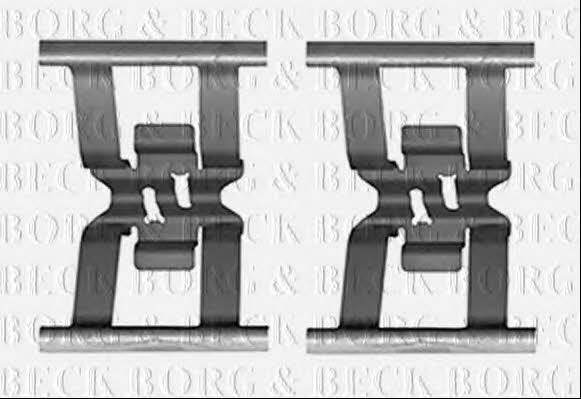 Borg & beck BBK1602 Mounting kit brake pads BBK1602