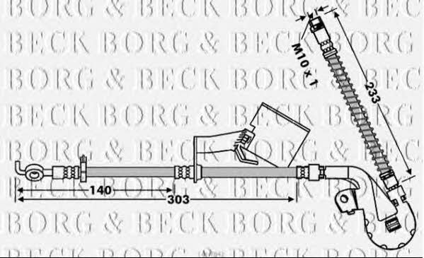 Borg & beck BBH7842 Brake Hose BBH7842