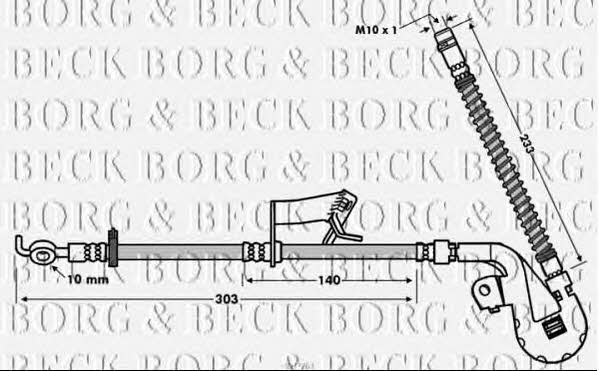 Borg & beck BBH7763 Brake Hose BBH7763