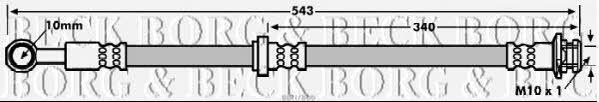 Borg & beck BBH7866 Brake Hose BBH7866