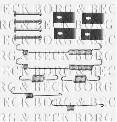 Borg & beck BBK6161 Mounting kit brake pads BBK6161