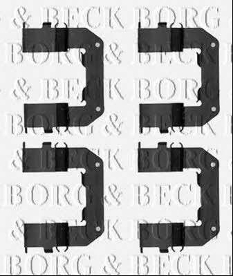 Borg & beck BBK1498 Mounting kit brake pads BBK1498